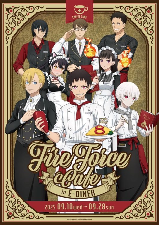 TVアニメ『炎炎ノ消防隊 参ノ章』がE-DINERでコラボ開催決定！「イーアニ－EDITH ANIME SHOP－」ではグッズの販売も！