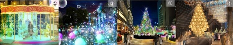 日本橋エリア・東京ミッドタウン（六本木・日比谷・八重洲）が光り輝くシーズン開始　冬の街歩きが楽しくなる！それぞれの施設の個性あふれるイルミネーションライトアップ＆クリスマスイベント